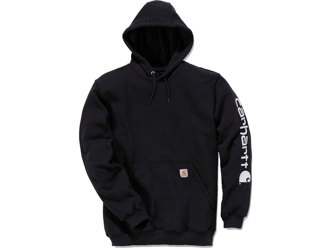 Moletom Com Capuz Logo Preto XS CARHARTT