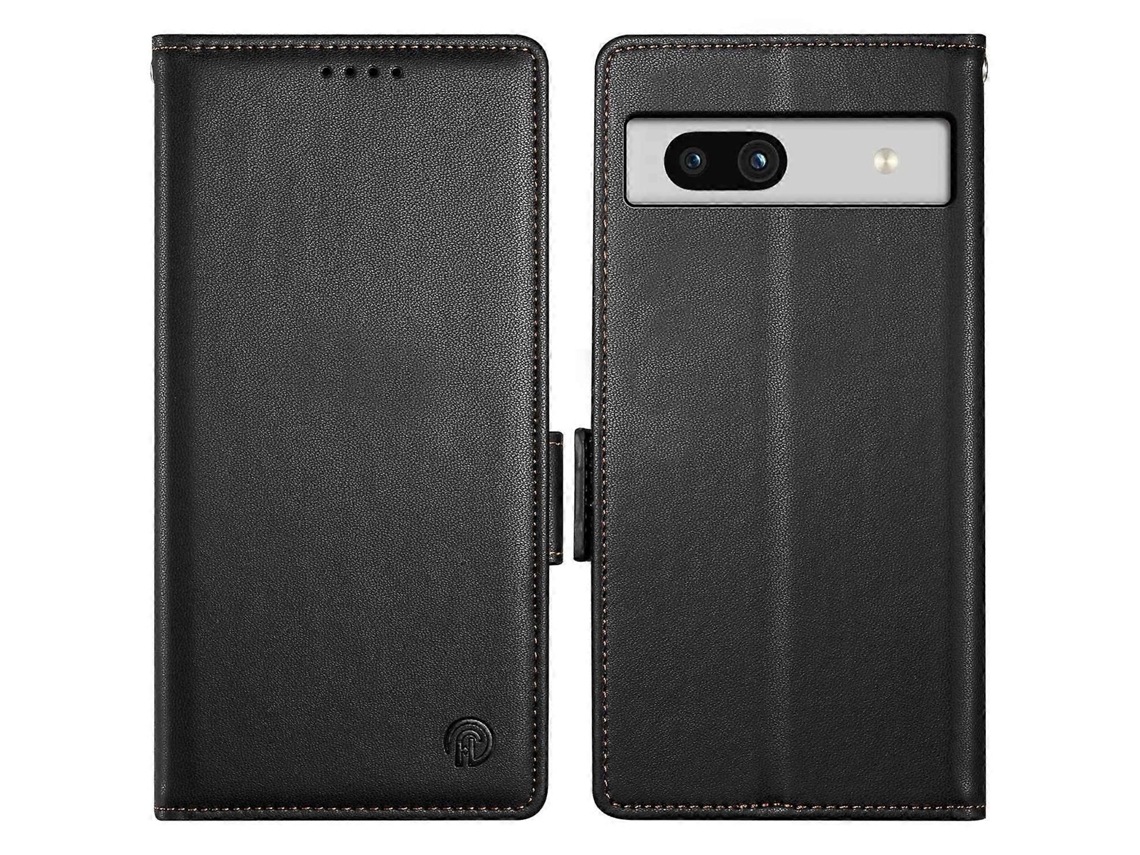 Capa Flip De Couro Sintético Com Fecho Magnético Duplo Para Google Pixel 7a Df-010