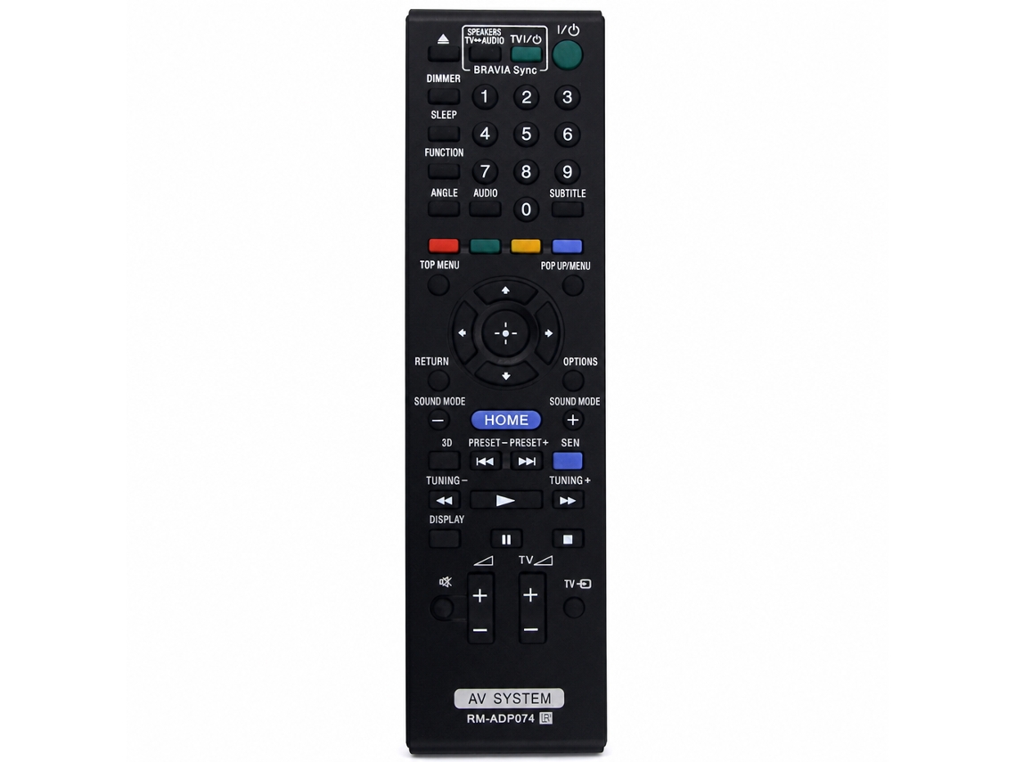 Comando À Distância Para Sistema Av Blu-ray/dvd Compatível Com Sony Rm-adp074_zhd