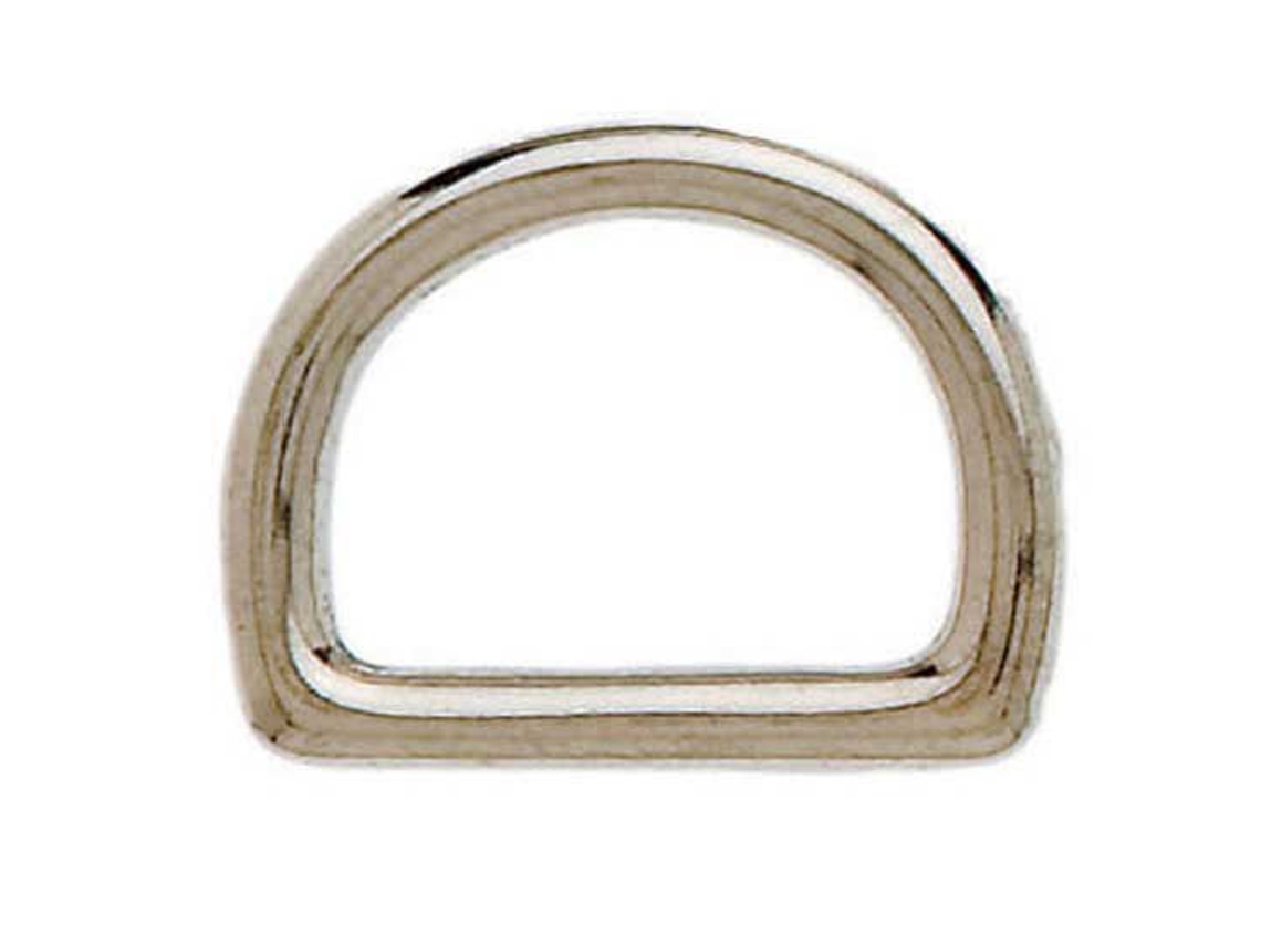 Fivela Cromada Oval Fina Dourado 20 Mmhispano Hipica