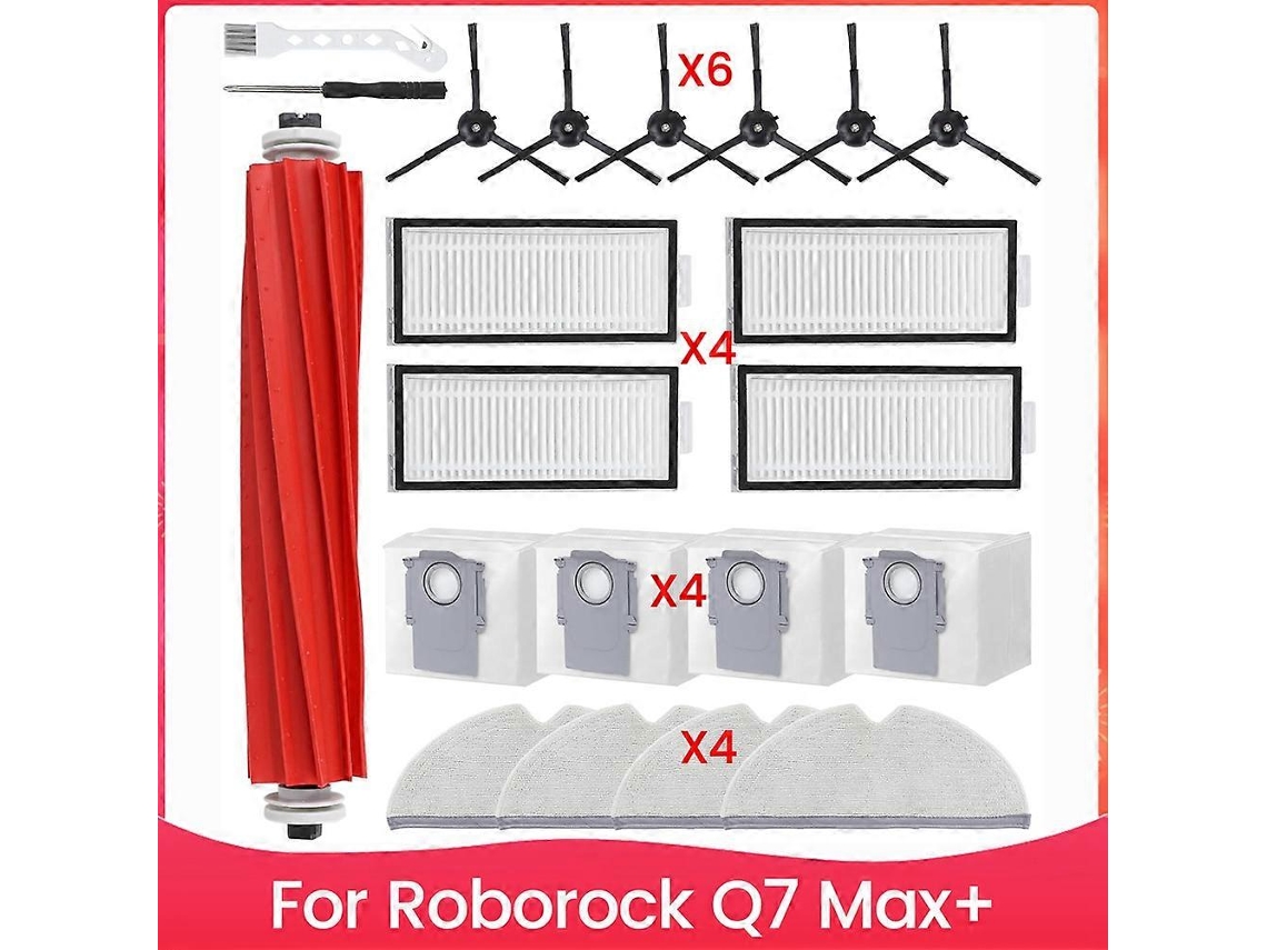 Kit De Acessórios Para Aspirador Robô Max+, Peças De Reposição, Escova Lateral Principal, Filtro E Sacos De Esfregão._ozo