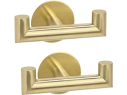 Ganchos De Parede Com Dupla Fixação, Suporte Para Toalhas Banheiro 2 Peças, Aço Inoxidável, Sistema Pendurar Quadros Sem Furos, D -aquaforge