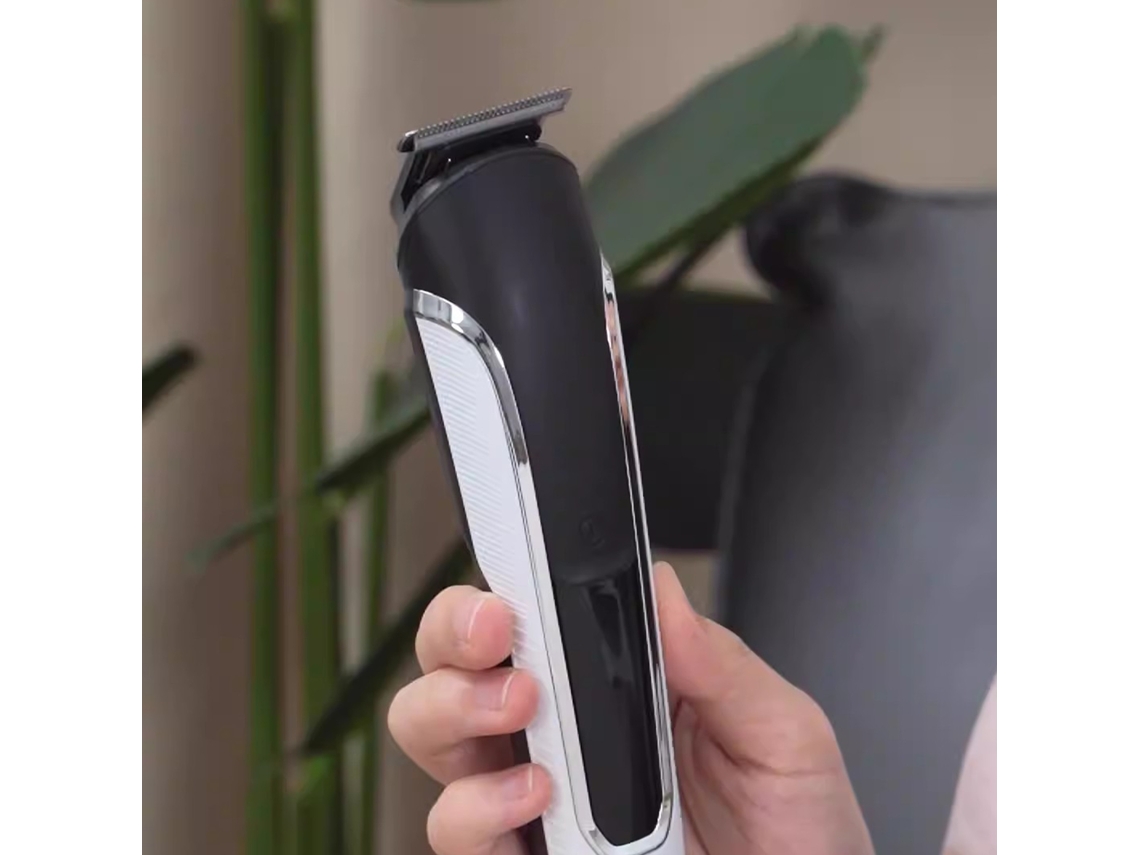 2026 kit de Tijeras de Pelo 6 em 1 para Homem Recarregável Ipx7 com Tela Lcd