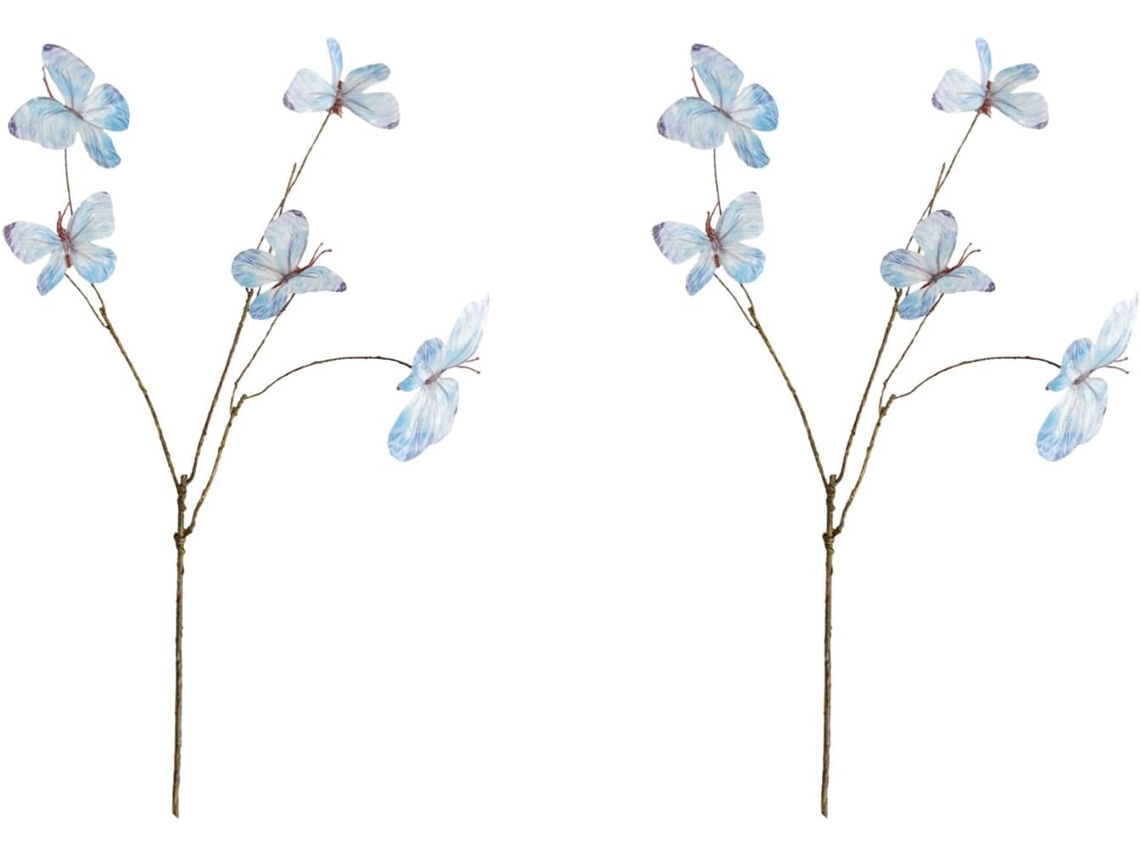 Flores Artificiais SFUSHOS, de Seda, com Borboletas, Decoração