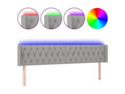 Led Headboard, Led Headboards Vidaxl Cinzeto Tecido (183 X 16 X 78/88 Cm)