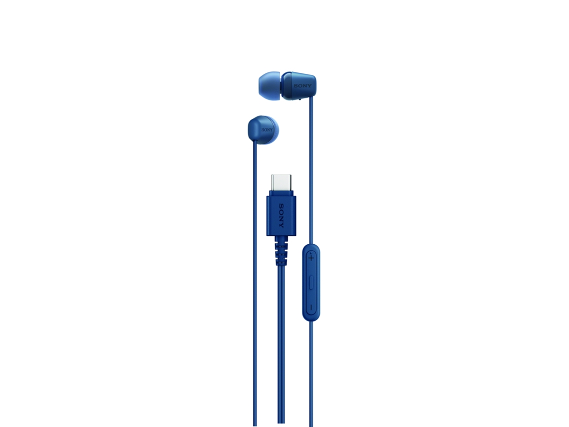 Auriculares com Fio SONY IER-EX15C L (In Ear - Microfone - Azul)