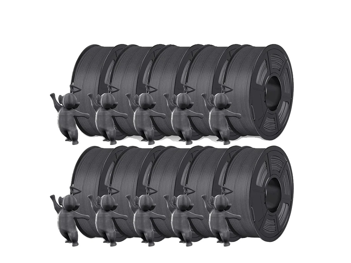 Filamento Para Impressora 3d, Impressã£o Em Alta Velocidade, Recursos Anti Fios, Pla Matte Cinza Oem