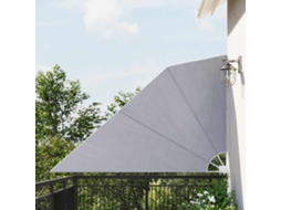 Vidaxl Toldo Lateral Dobrável Para Varanda 160x240 Cm Cinzento