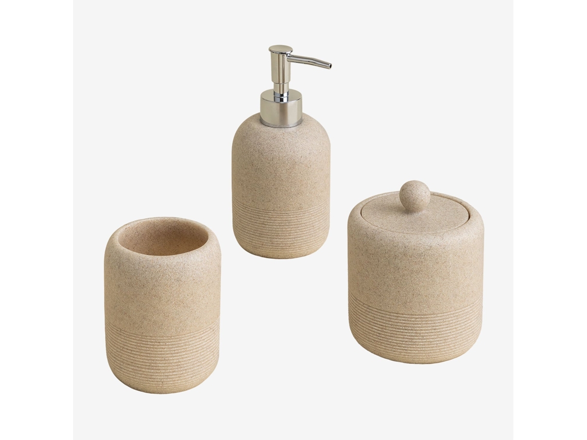 Sklum Conjunto De Banho Beltine Resina Crema Vintage