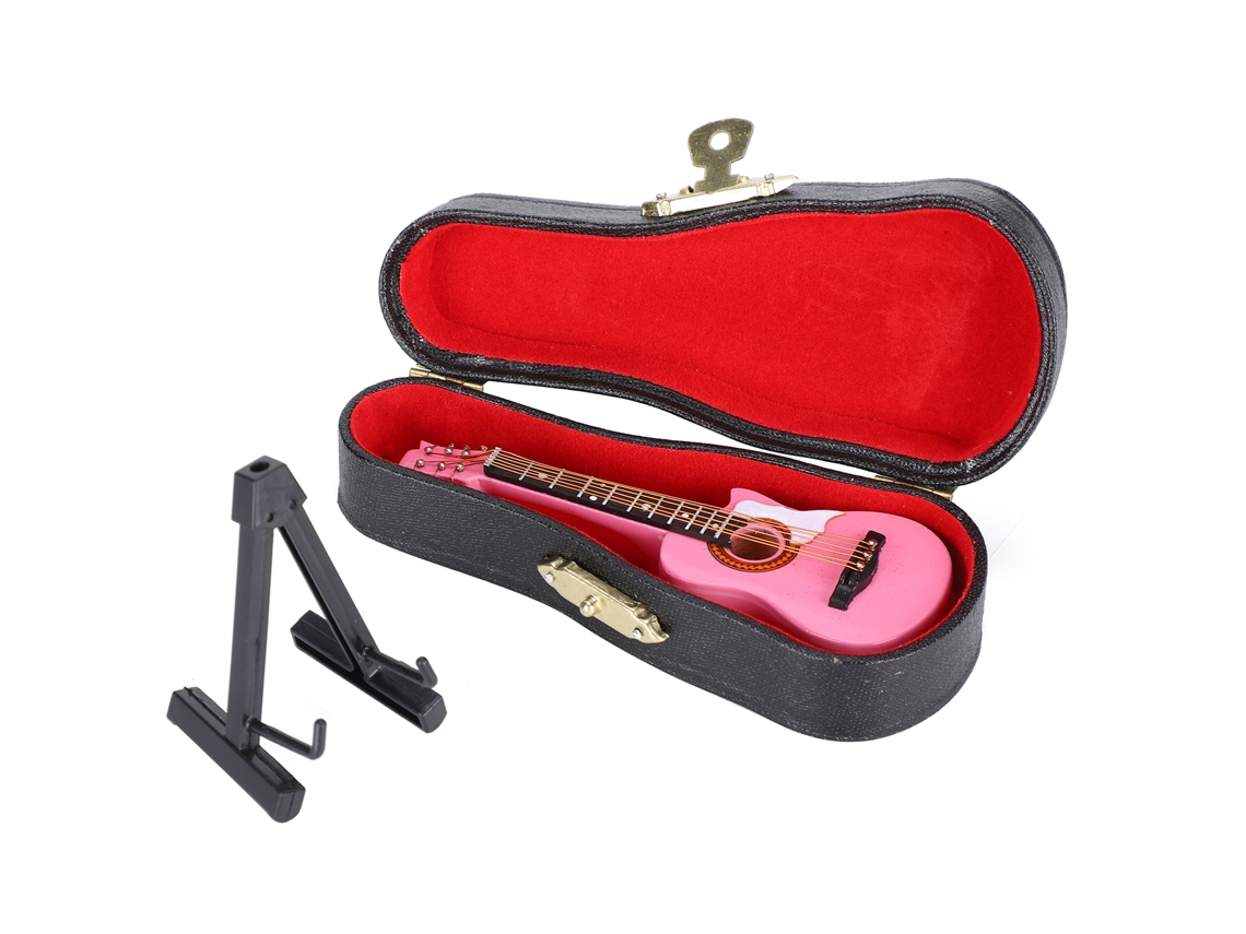 Mini Guitarra Decorativa 10cm Brinquedo Presente para Crianças