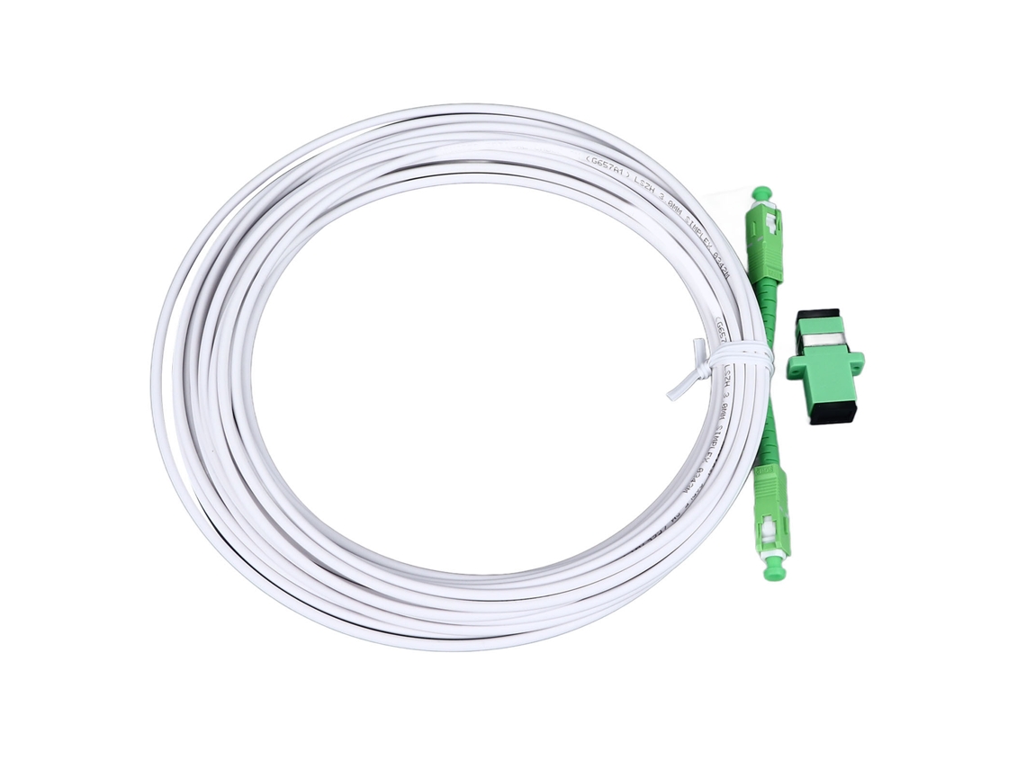Cabo Extensor Para Modem Óptico Armado Monomodo Sc Apc 15m Ftth Fttb