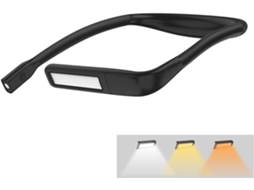Luminária De Leitura Led Para Pendurar No Pescoço, Leve, Com Amplo Feixe De Luz, Confortável Para Os Olhos, 3 Cores De