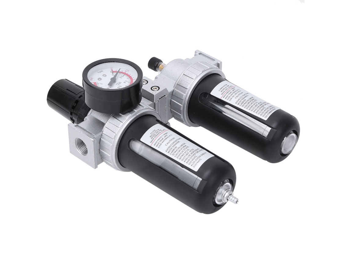 Laxiscreed Filtro De Ar 3/8 Para Compressor, Regula Pressão E Remove Água E Óleo