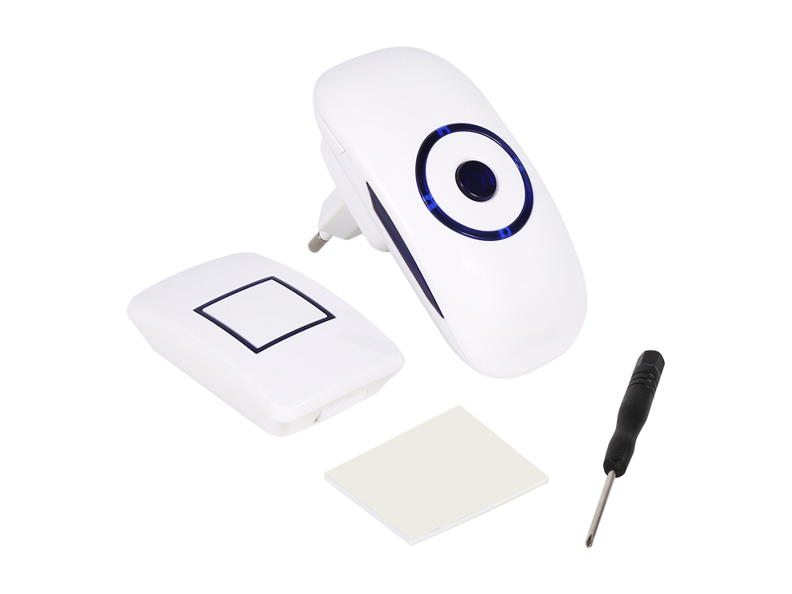 Campainha Sem Fio Laxiscreed Com 36 Sons Diferentes E Receptor Emparelhado Para Maior Comodidade