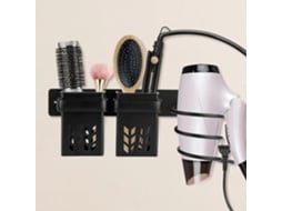 Suporte para Secador de Cabelo, Parede Cabelo com Compartimento Armazenamento, Suport e GOKOCO