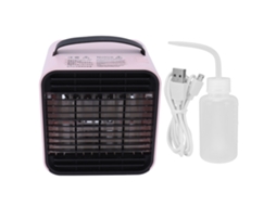 Ventilador Usb com Íons Negativos Rosa Ar Condicionado