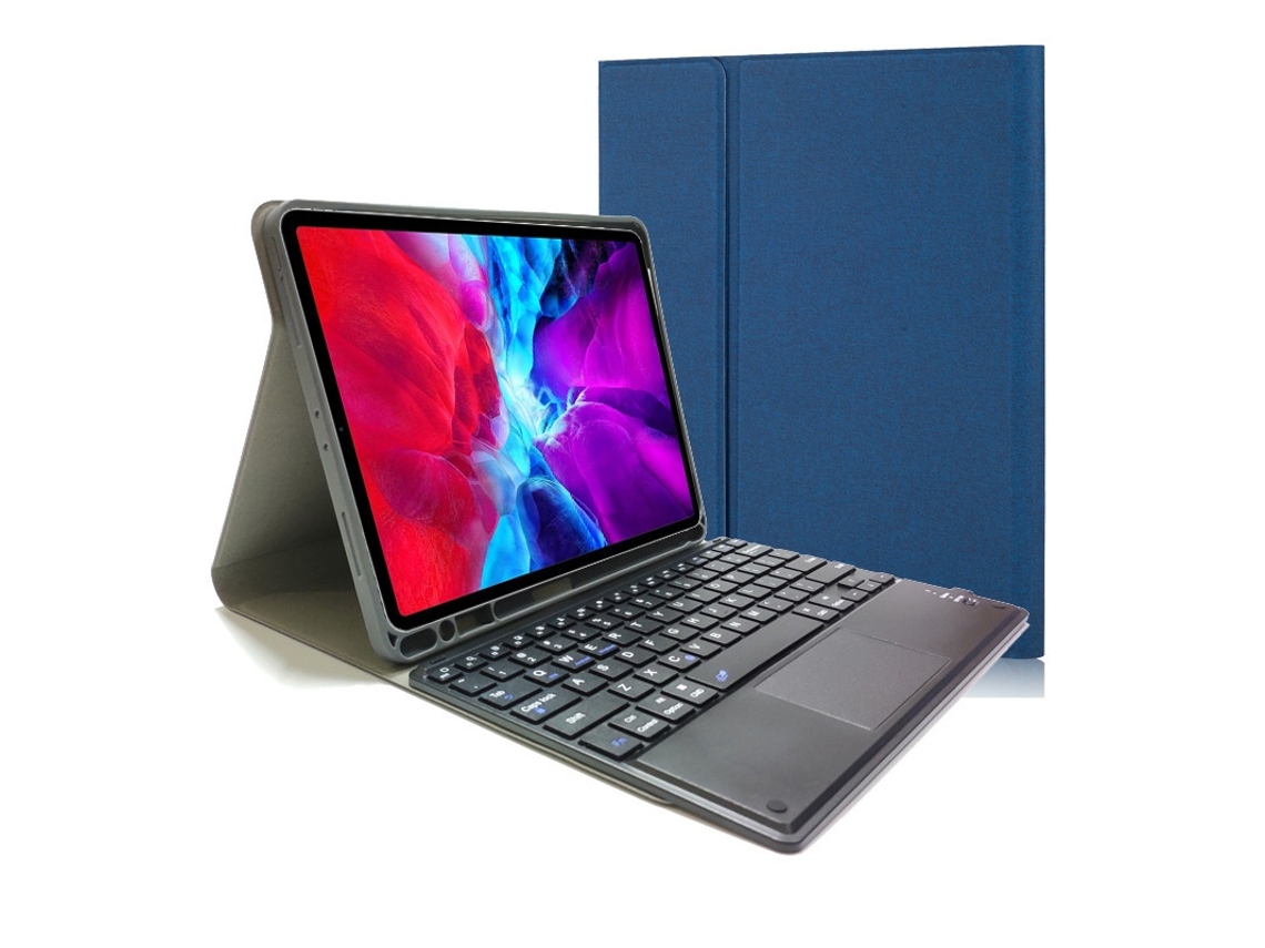 Lurelia Capa Com Teclado Bluetooth Para Ipad Air 2 Bipartida Com Retroiluminação E Com Touchpad