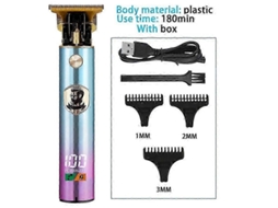 Máquina De Cortar Cabelo Elétrica Profissional Recarregável T9, Modelo 2025/2023, Para Homens, Barbeador E Aparador De Barba. Compatível Com Usb.