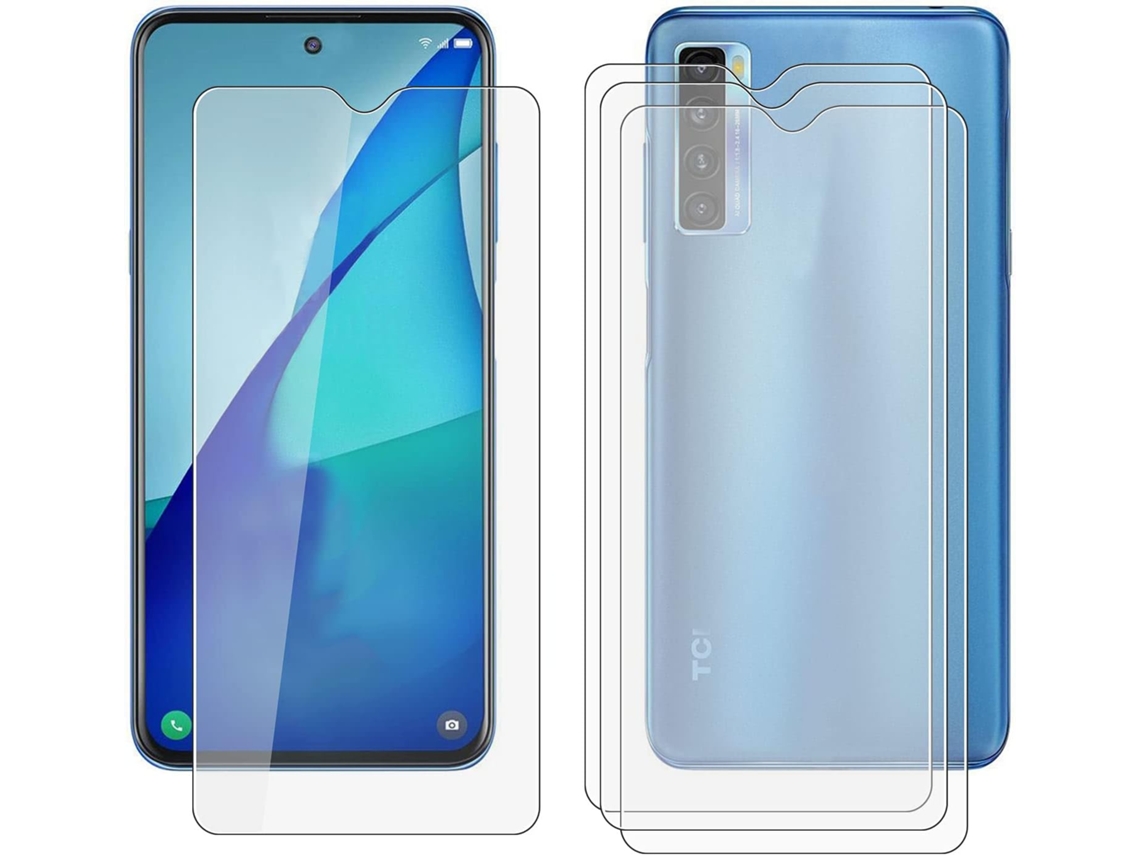 Conjunto de Películas de Ecrã Filme Resistência Arranhões para Tcl 20S HONGWE. (4un)