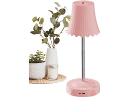 Luminária de mesa recarregável Semi Fio com iluminação RGB inteligente e brilho ajustável.