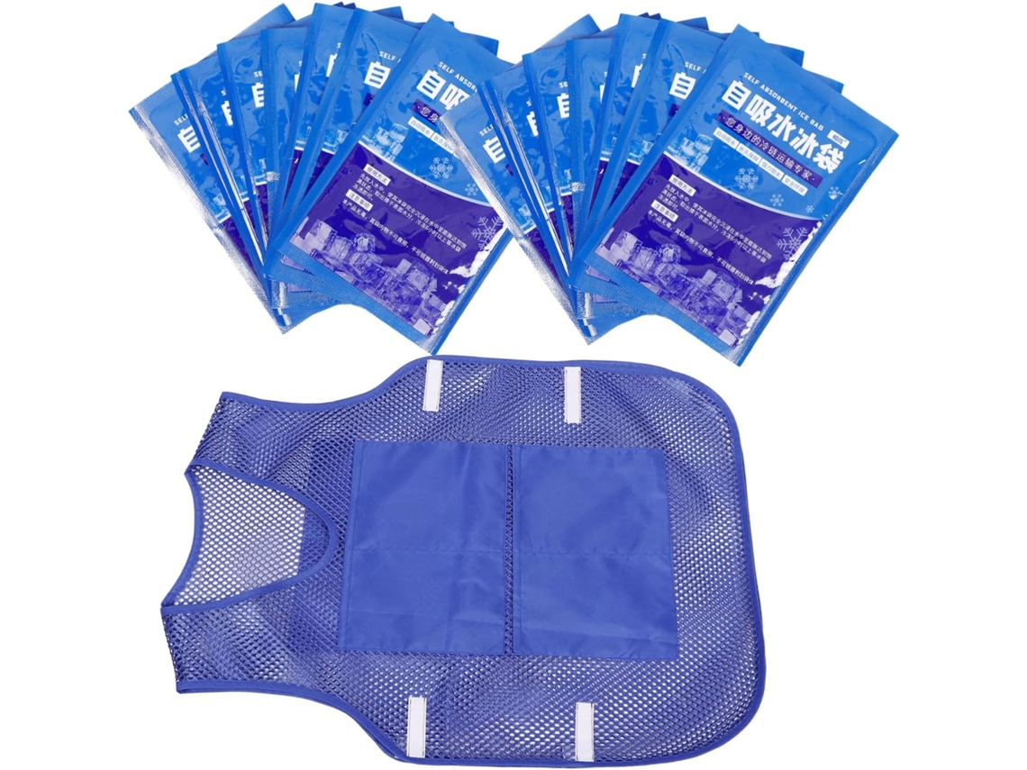 Colete Refrescante Para Homens E Mulheres Com Bolsas De Gelo Reutilizáveis, Confortável Para