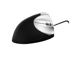 Rato YIZHOOD Y01 Mouse Vertical Óptico 3 Teclas Gaming Office prata