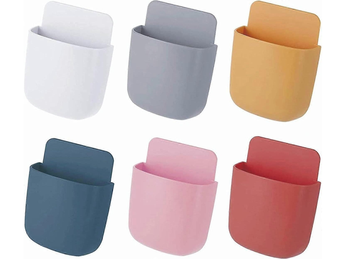 Conjunto De 6 Caixas Organizadoras Multifuncionais Para Armazenamento, Suporte De Carregamento De Celular Para Parede, Ideal Para Casa E Escritório