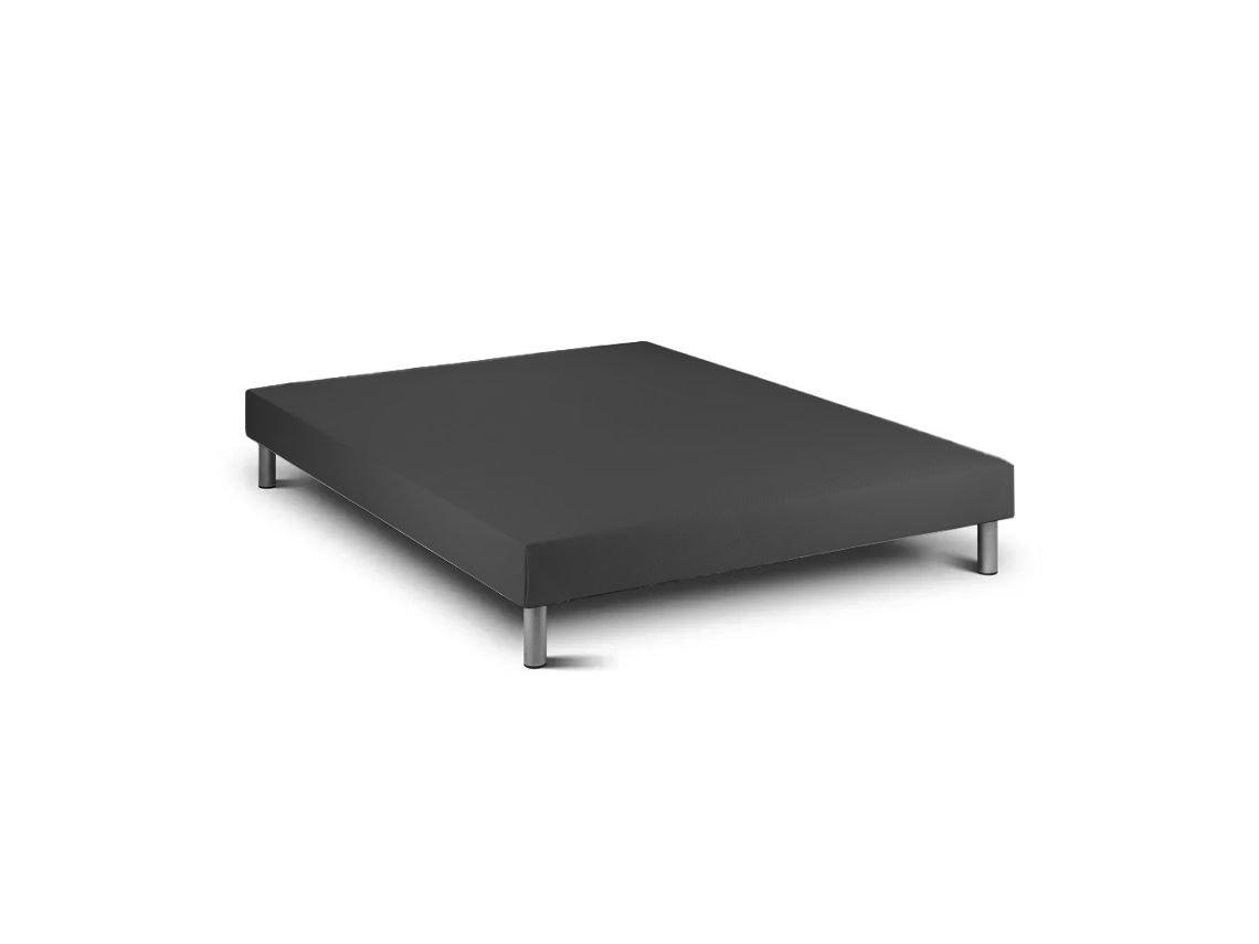 Sommier Madeira 15 Preto  Pés Metal 190 X 90 Cm Altura 30 Cm Indream