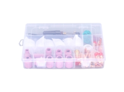 Kit De Acessórios Para Soldadura Tig Com 71 Peças: Bico Cerâmico E Copo De Vidro Para Wp‑17/18/26