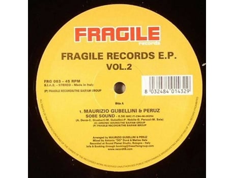 Vinil Fragile Records Ep Vol 2 Fragile Records