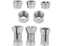 Conjunto De 8 Adaptadores Bico Em Aço Carbono, Adequados Para Ferramentas De Moldagem E Marcenaria, 6mm, 6, 35mm, 8mm