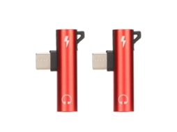 2 Adaptadores de Áudio Usb c para 3,5 Mm Celular e Tablet AQUAFORGE
