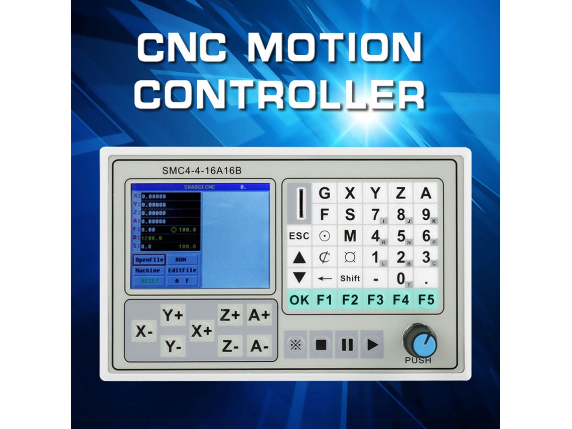 Laxiscreed Controlador Cnc Com 4 Eixos Para Gravação, Compatível Com Expansão De Placa De Controlo