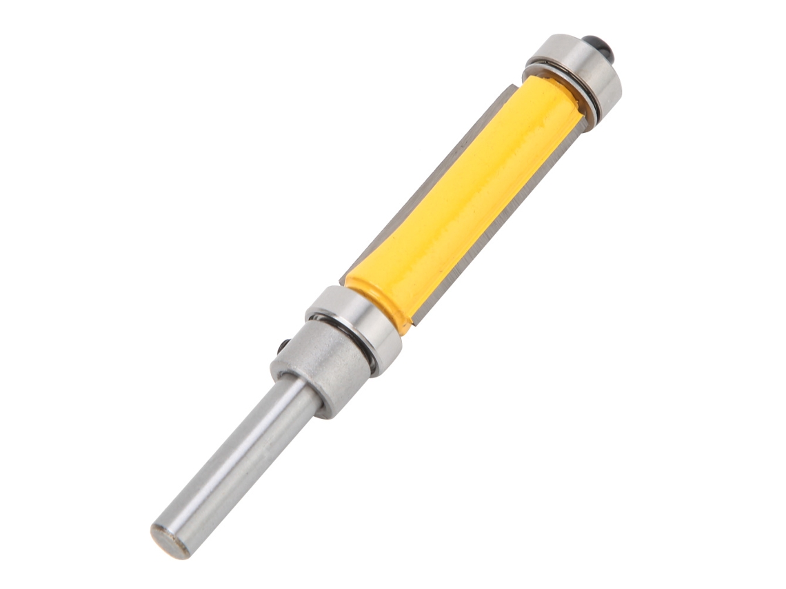 Broca De Fresadora Para Madeira Com Rolamentos Superior E Inferior Flush Trim 1/4 Polegada