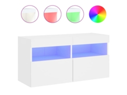 Tv Wall Cabinet, Tv Wall Cabinets Vidaxl Branco Madeira Processada (n/a)