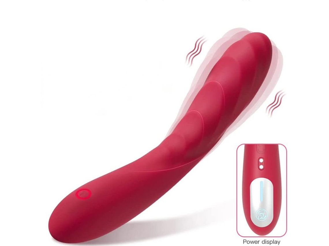 Vibrador De Massagem De Silicone De 10 Frequncias Para Mulheres (vermelho)