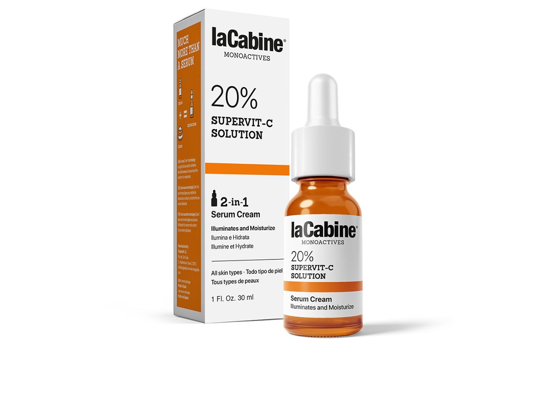 Monoactives 20% Supervit C Solution Sérum Creme LA CABINE 30 Ml