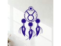 Pinturas Murais E Adesivos Murais Em Vinil Astronomia Sagitário Zodíaco Dreamcatcher 68x96,2cm Multicolor Azul Fosco