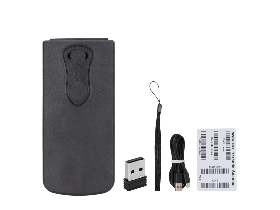 Leitor de código QR sem fio 2d, mini, Bluetooth 2.4g, para Android, CHABERLU