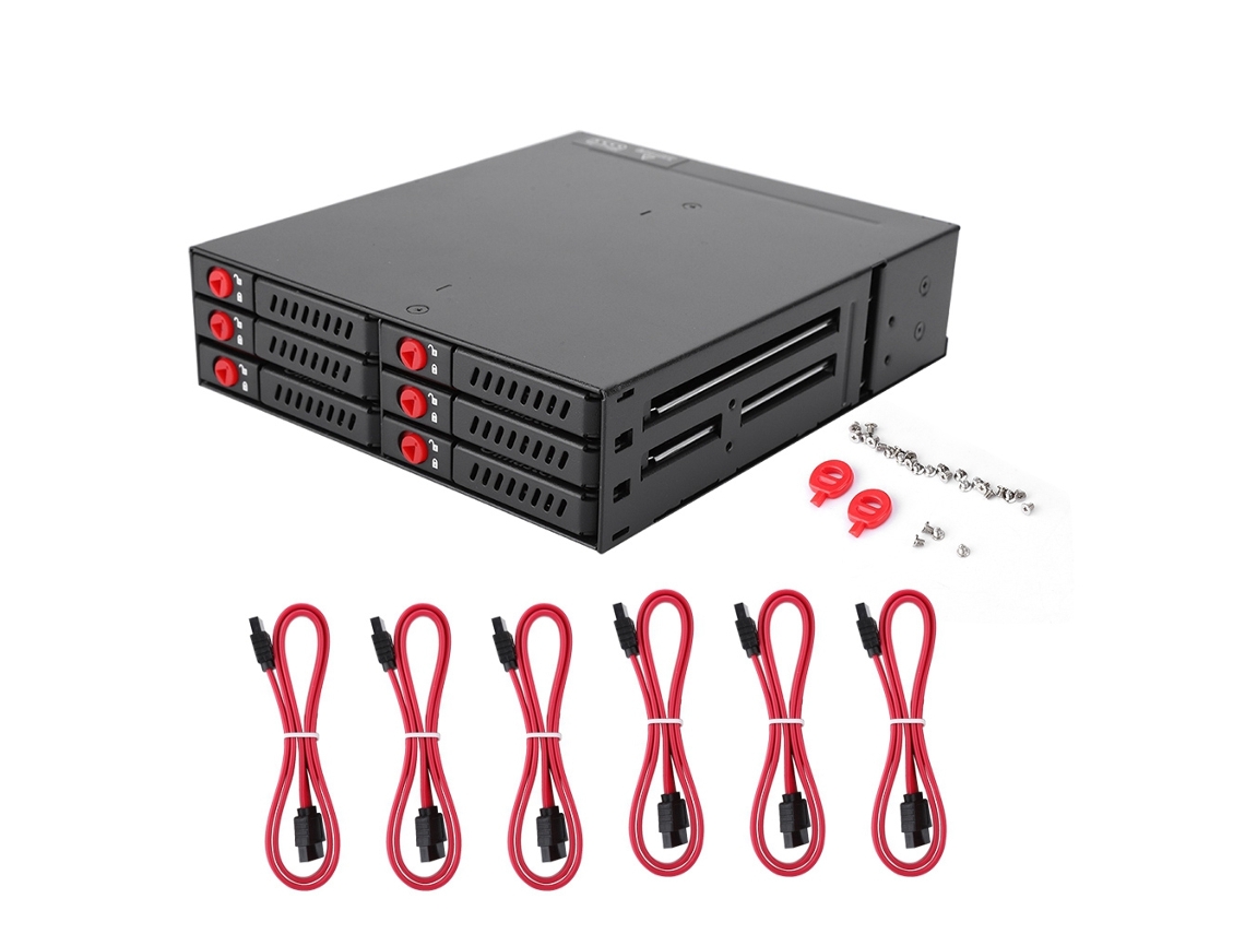 Capa Portátil 6 Slots Hdd/ssd LAXISCREED
