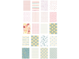 Papel para Scrapbook Pequeno Padrões Neutros 300 Peças para Scrapbooking NEVEANCE