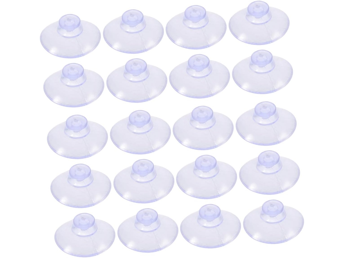 Conjunto De 200 Ganchos Plástico Transparente Para Superfícies, Resist