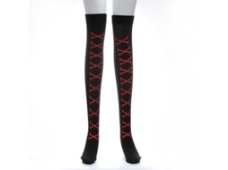 Lurelia Meias Halloween Disfarce Meia Calça Festa Red Wishbone Tamanho Único