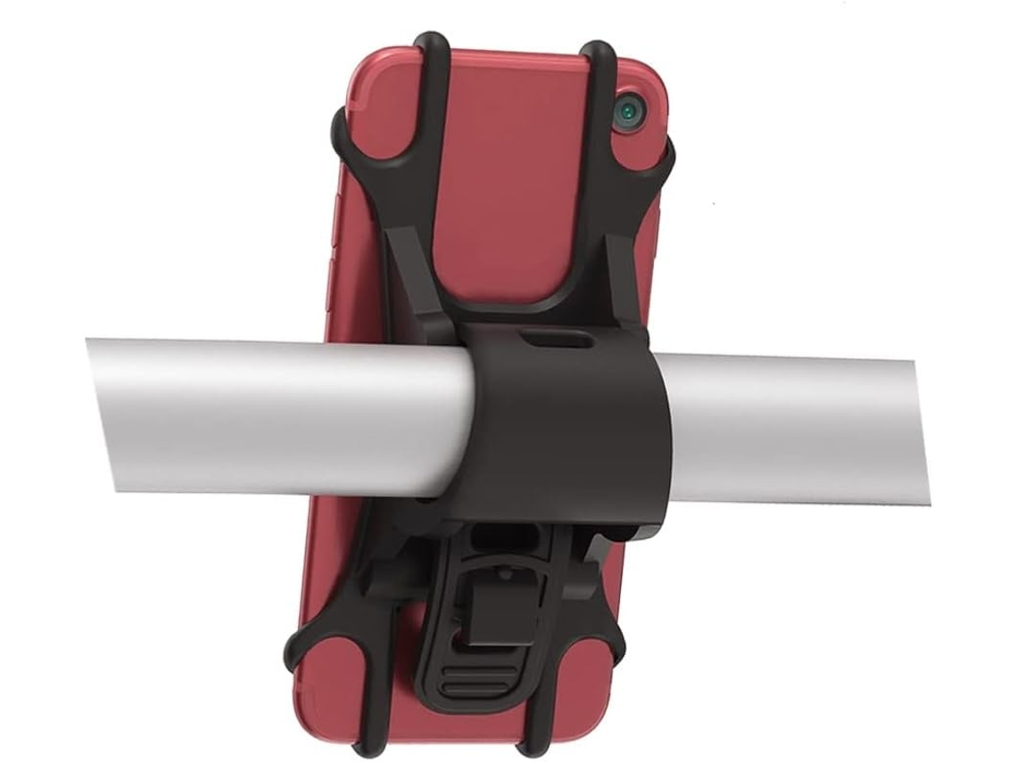 Suporte Para Celular Para Bicicleta/moto Com Gps/mapa/música, Feito De Silicone Durável E Antiderrapante. Removível Para Scooter/bicicleta (preto).