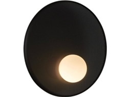 Luz de Parede Interior Trip Leds C4 (300mm E14 Alumínio e Aço Preto)