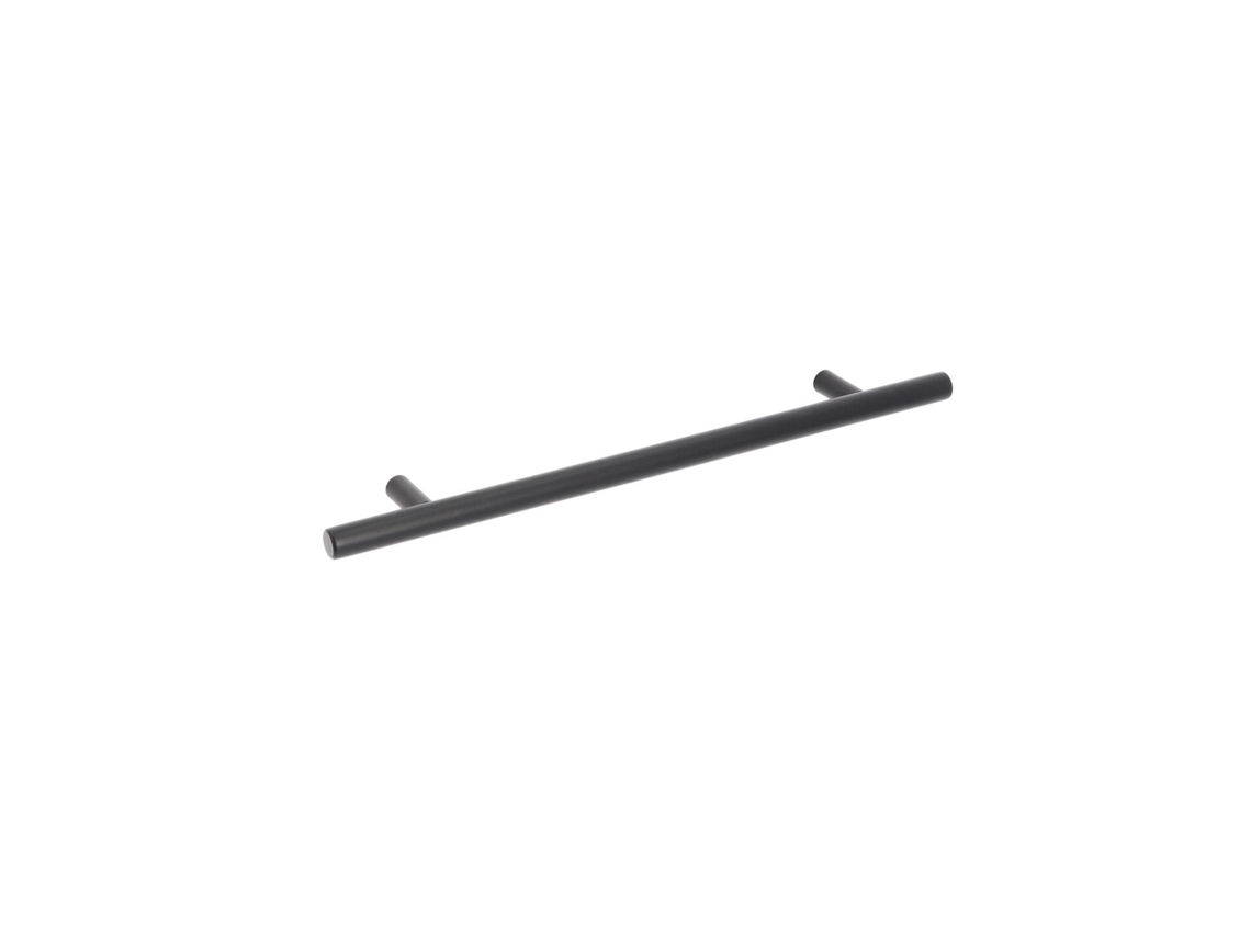 Puxador para Móveis em Aço Inoxidável com distância central de 192mm e acabamento em verniz preto mate Conjunto de 25 HARDWAREXCHANGE