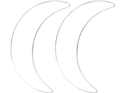 Conjunto De 2 Anéis Apanhadores De Sonhos Em Metal Resistente Em Formato De Lua