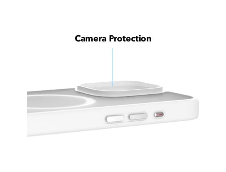 Capa Matte Alzaguard Compatível Com Magsafe Para Iphone 15 Pro Max Branca Alzaguard 15