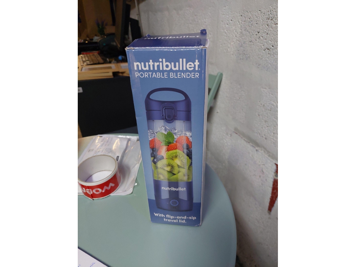 Liquidificador Portátil NUTRIBULLET Portable NBP003NBL (Outlet Caixa Aberta - 0,475 L - Azul)