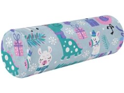 Capa de Almofada Cilíndrica Redonda Pelúcia Frodotgv para Crianças Zíper Suporte Ergonômico Ideal Viagens,